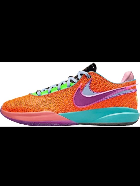 LEBRON XX ORANGE/PURPLE SZ 14